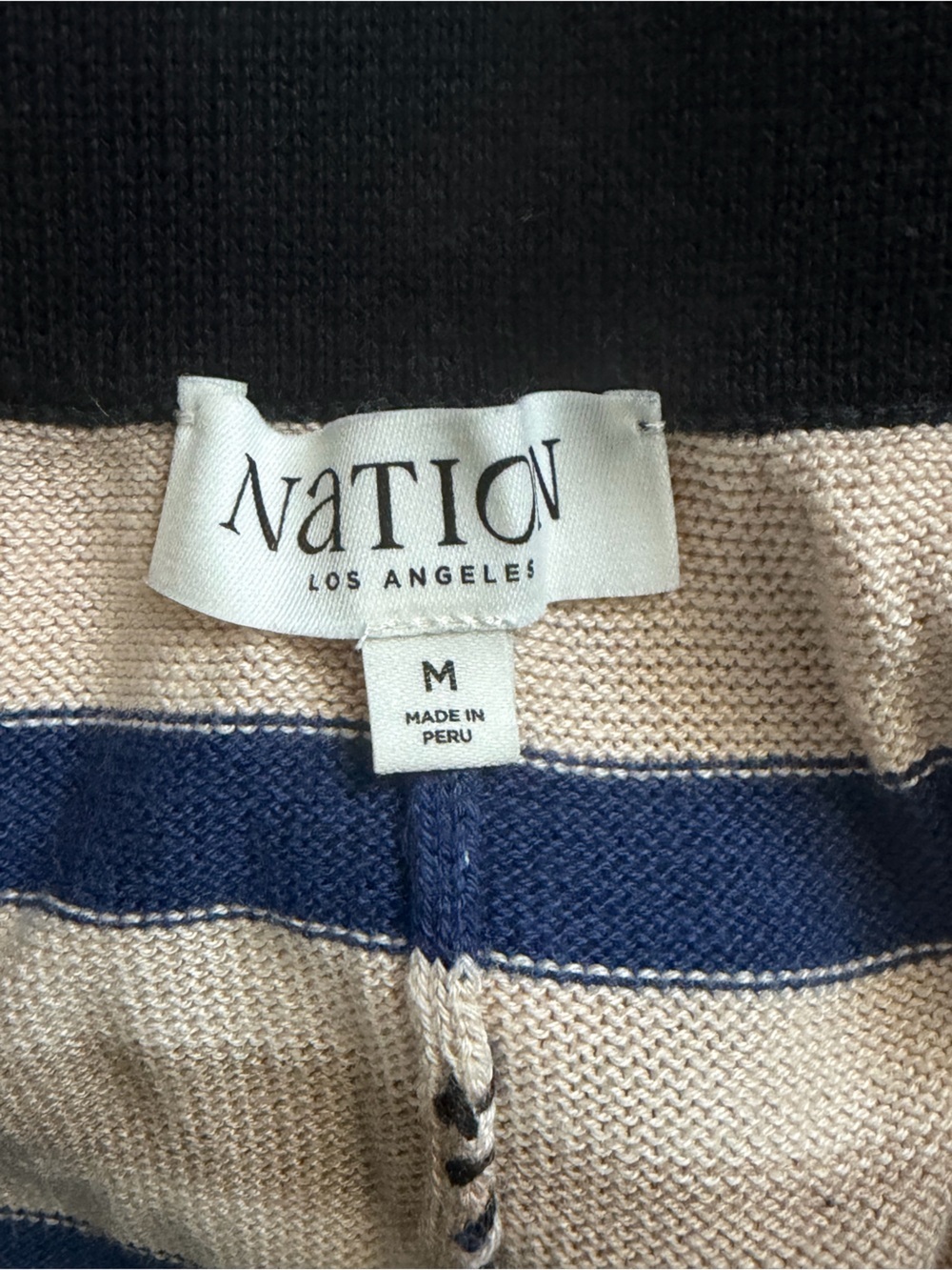 Nation LTD Striped Knit Lounge Pants Size Medium NWT - Picture 7 of 10